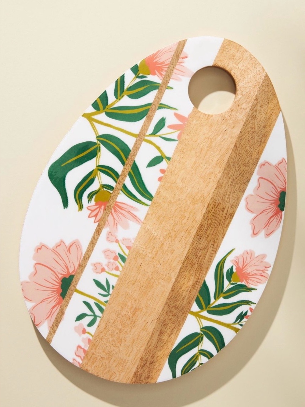 Anthropologie Easter Egg Cutting Board NWT